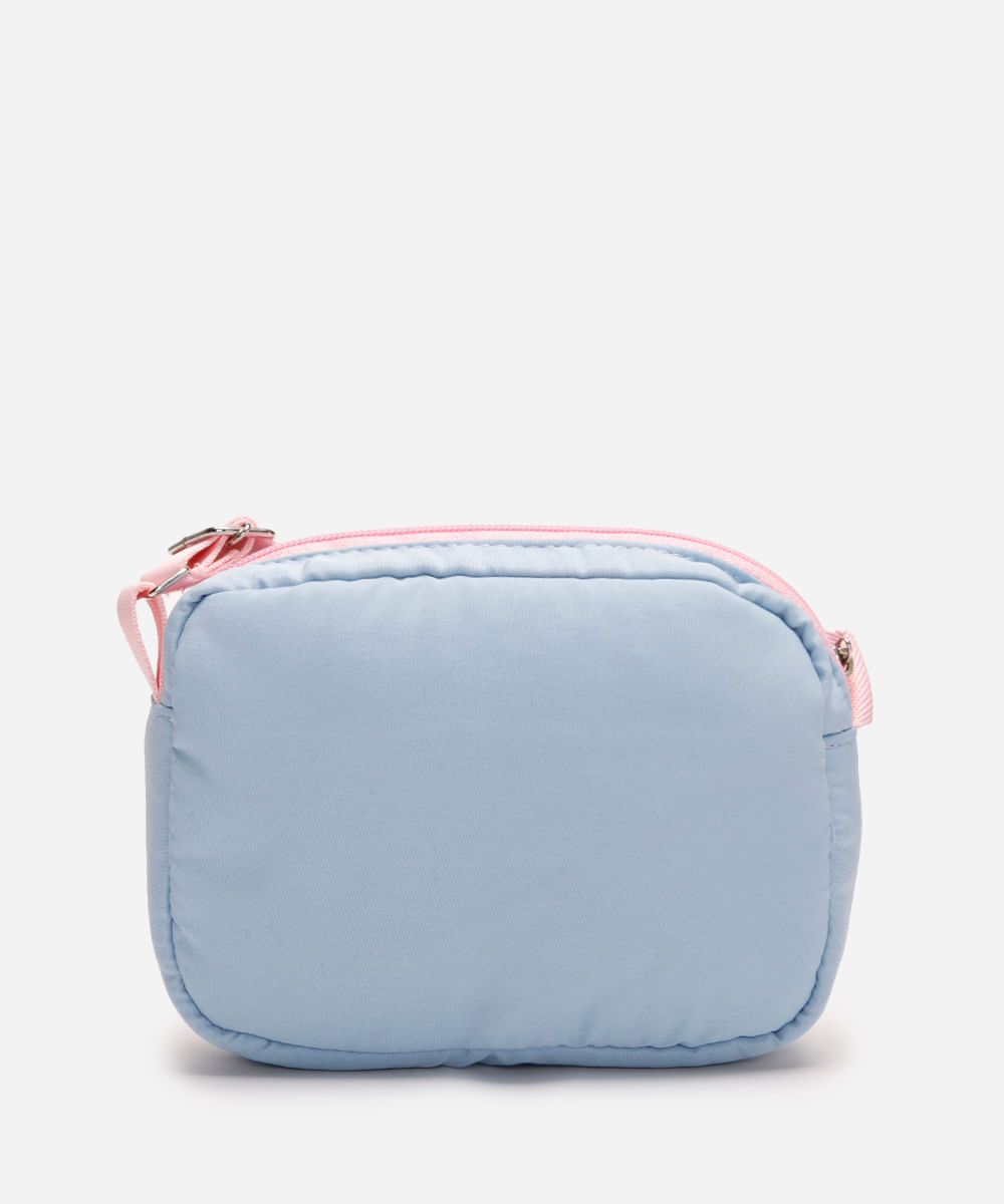 bolsa infantil sholder puffer stitch azul