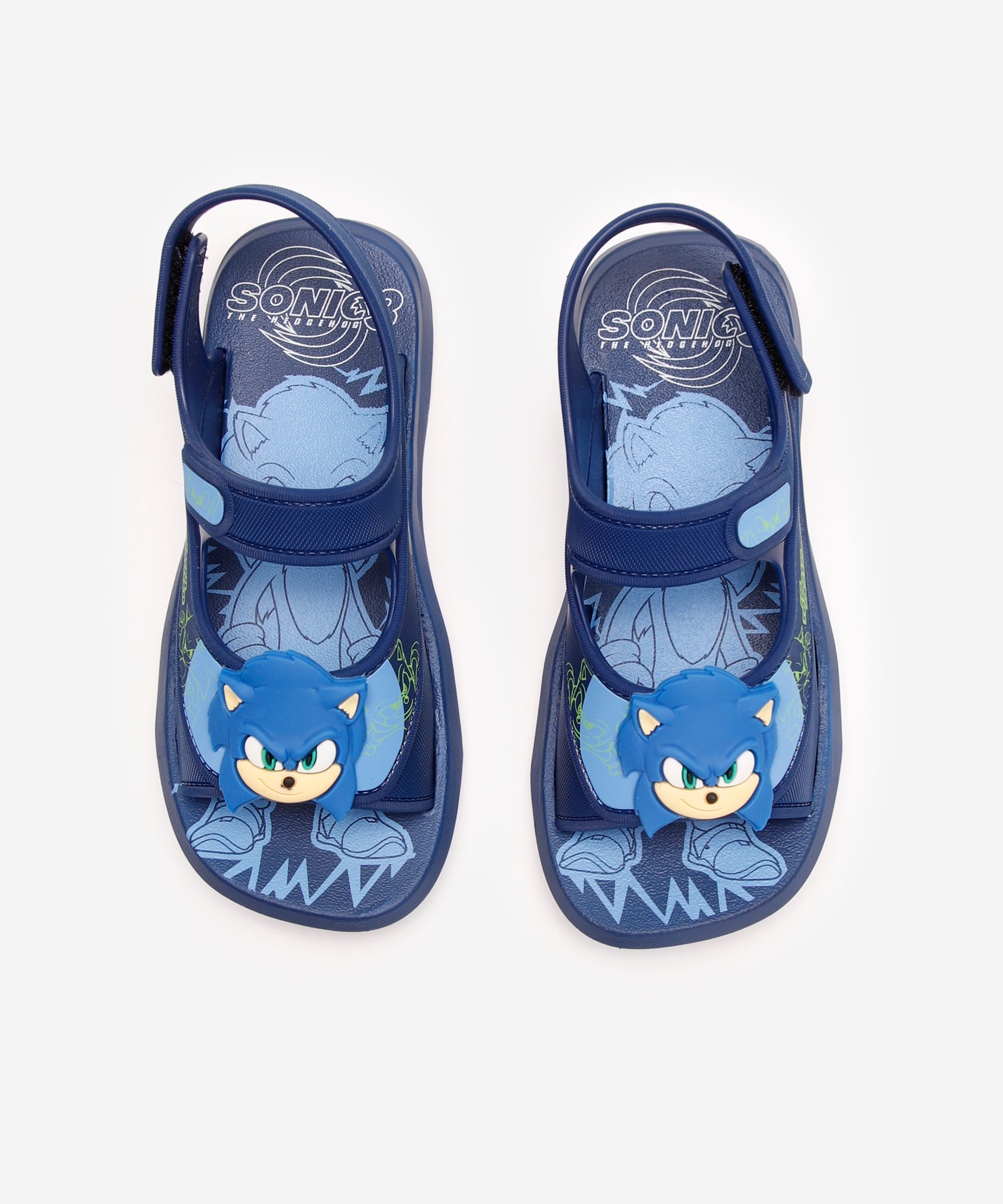 papete infantil sonic grendene azul