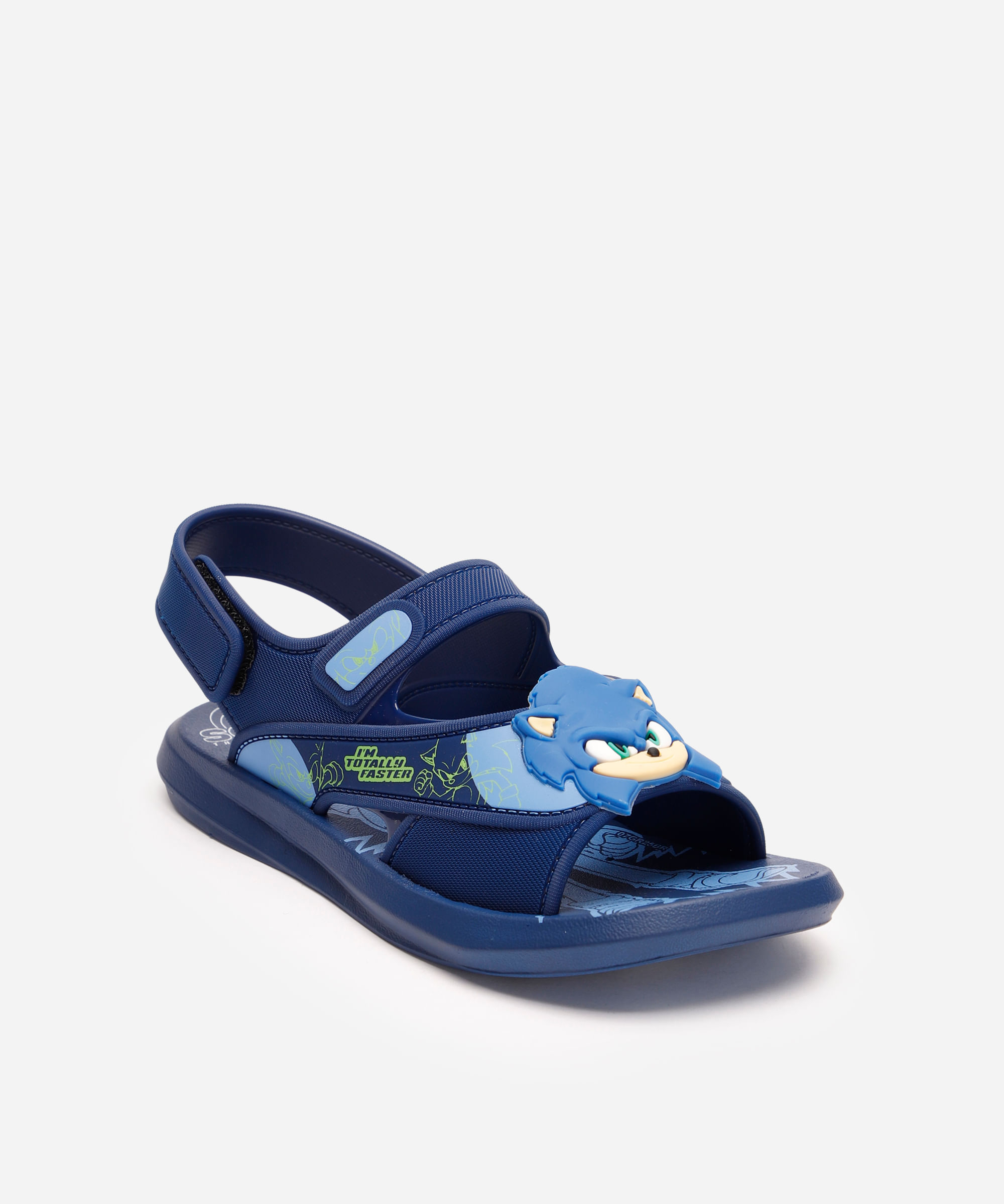 papete infantil sonic grendene azul
