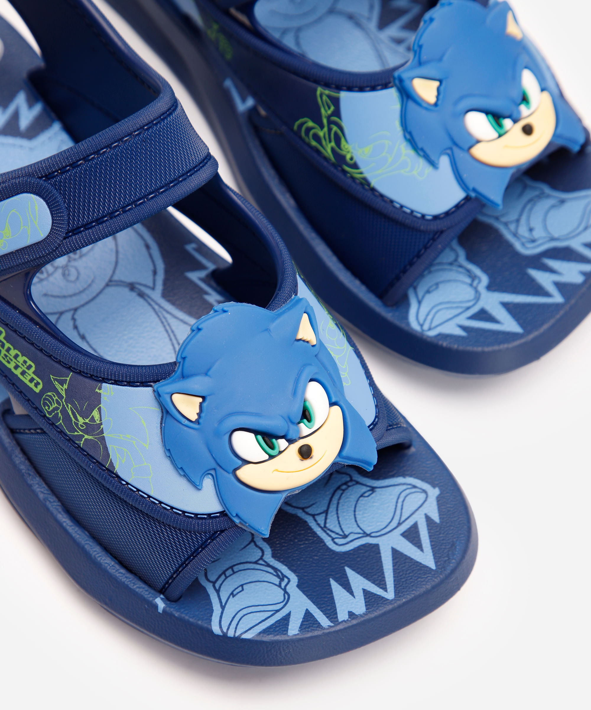 papete infantil sonic grendene azul