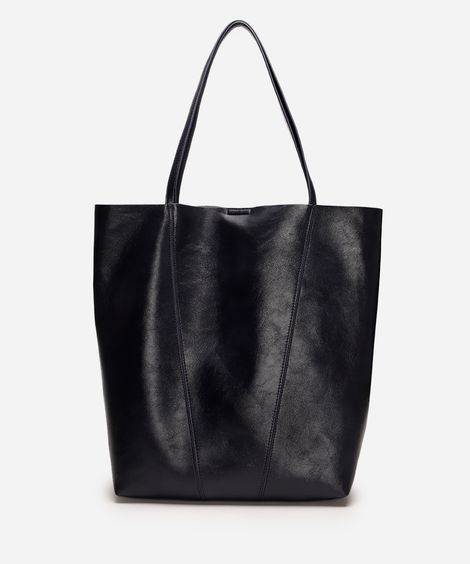 bolsa shopper com recortes azul