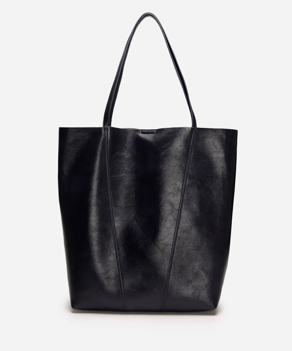 bolsa shopper com recortes azul