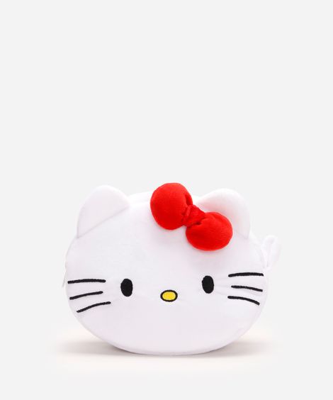 nécessaire de pelúcia hello kitty branca