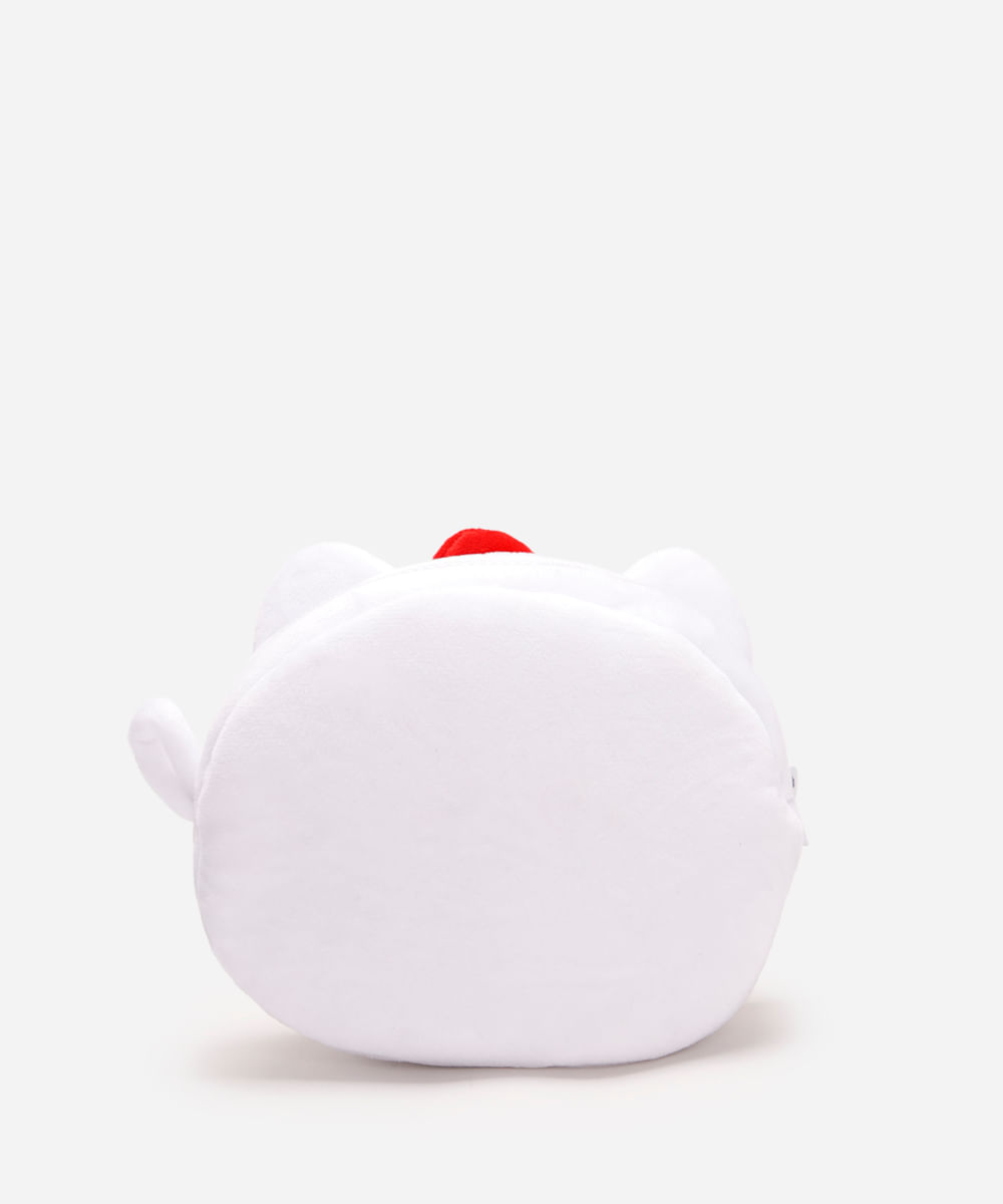 nécessaire de pelúcia hello kitty branca