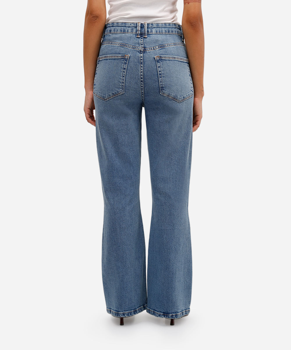 calça flare petit feminina jeans azul