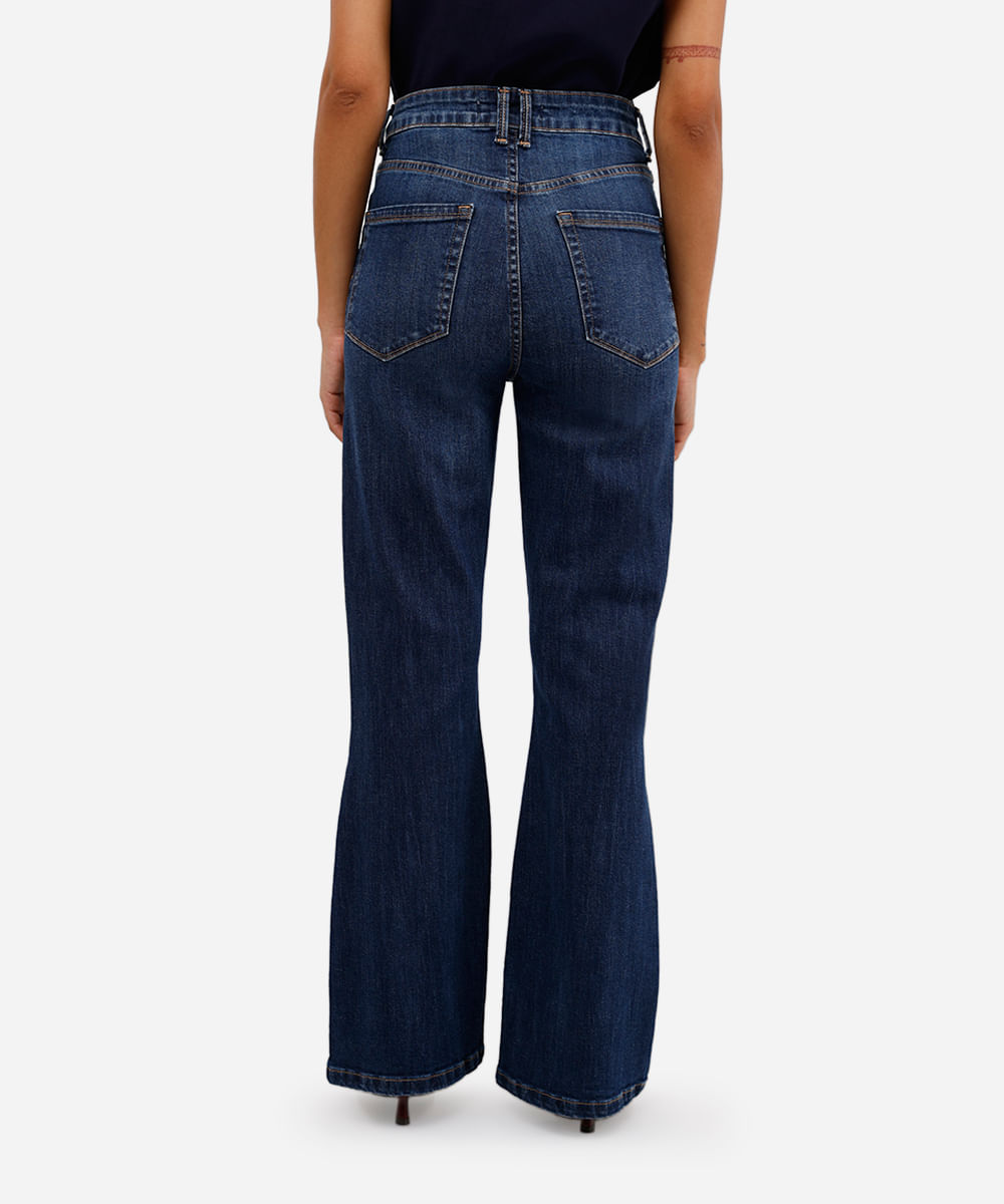 calça flare petit feminina jeans azul