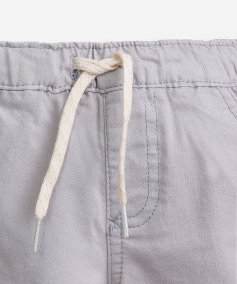 calça infantil sarja jogger cinza