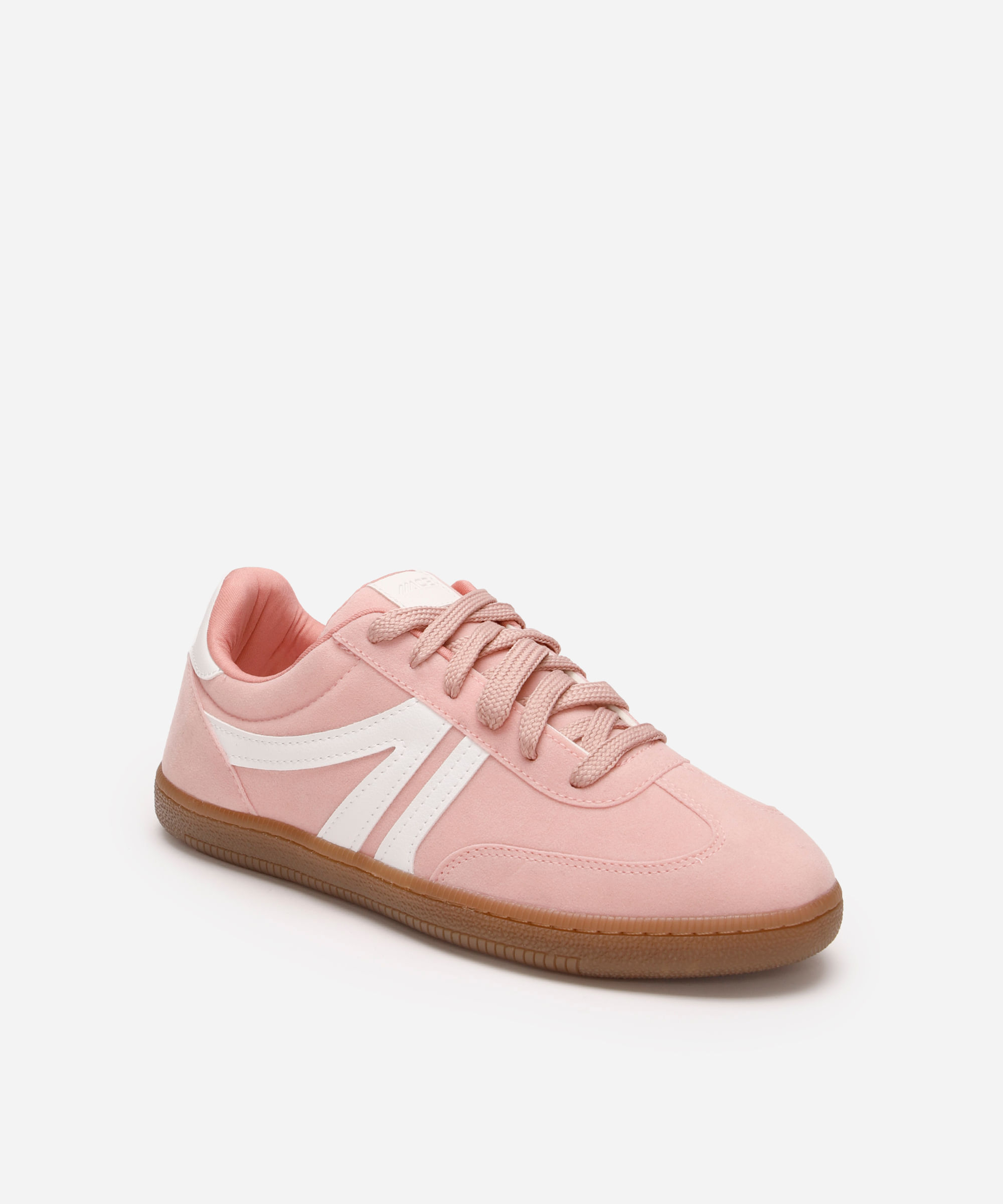 tênis bossa com recortes bicolor rosa