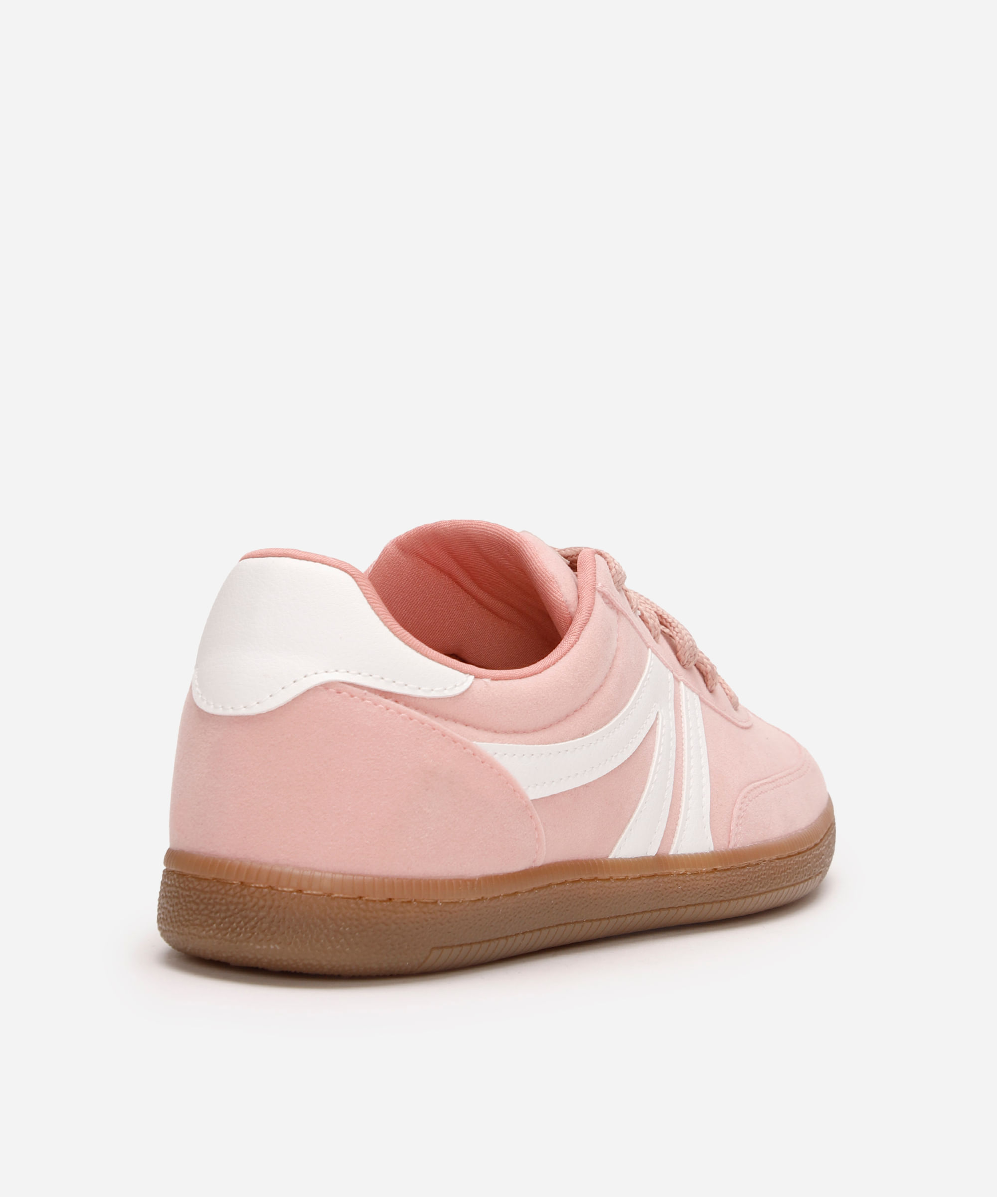 tênis bossa com recortes bicolor rosa