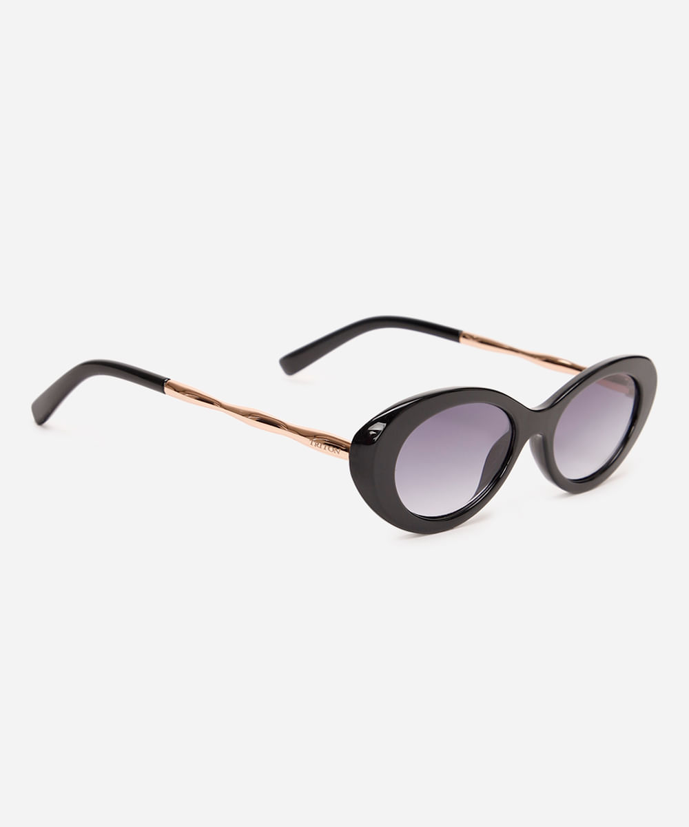óculos de sol oval triton preto