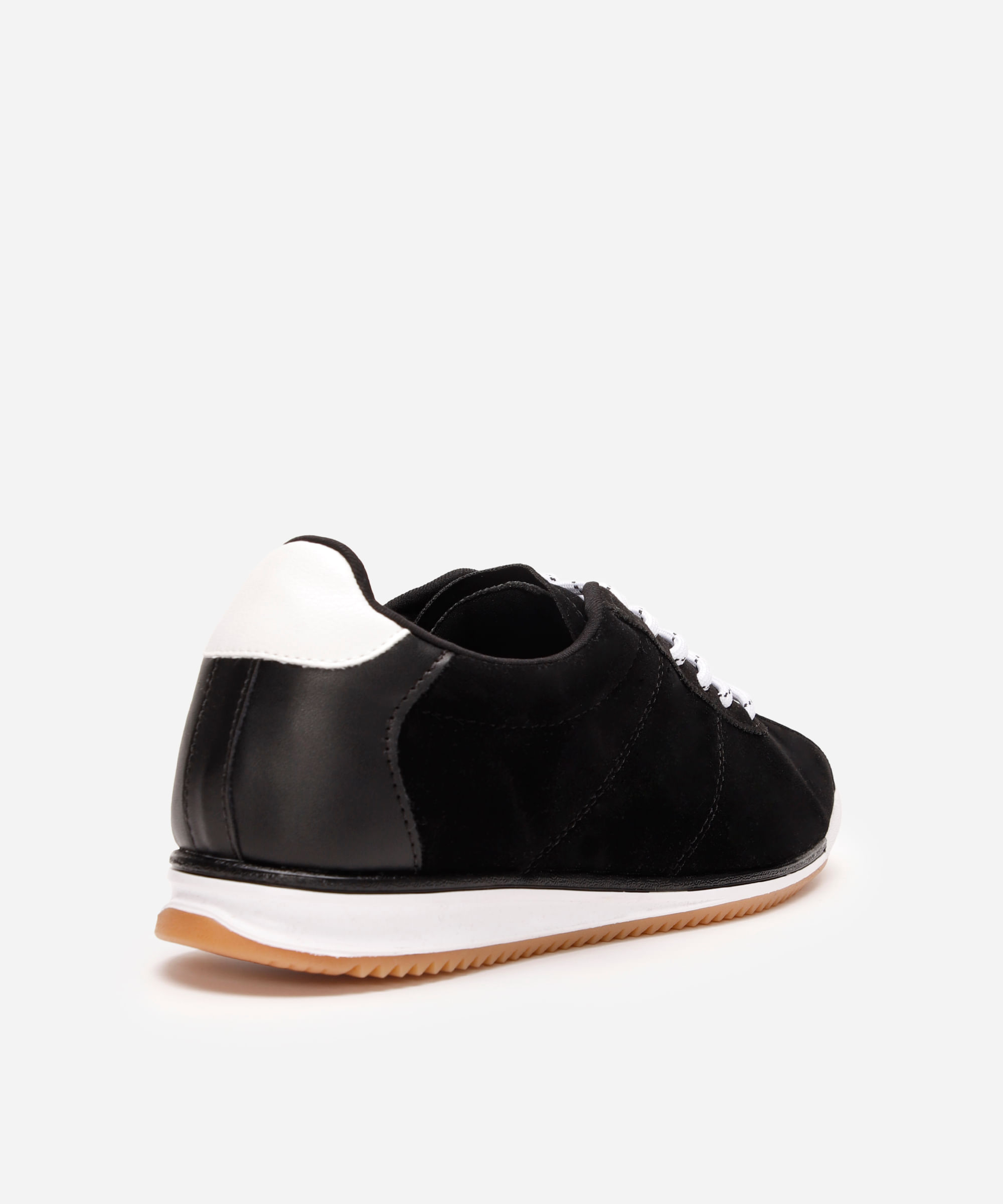 tênis feminino jogging chuteira camurça preto