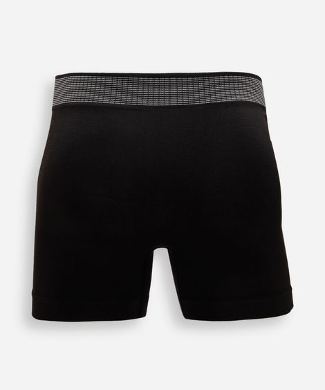 kit de 2 cuecas boxer sem costura delrio preto