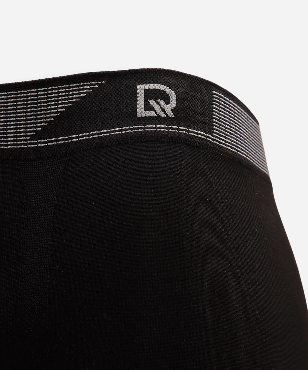 kit de 2 cuecas boxer sem costura delrio preto