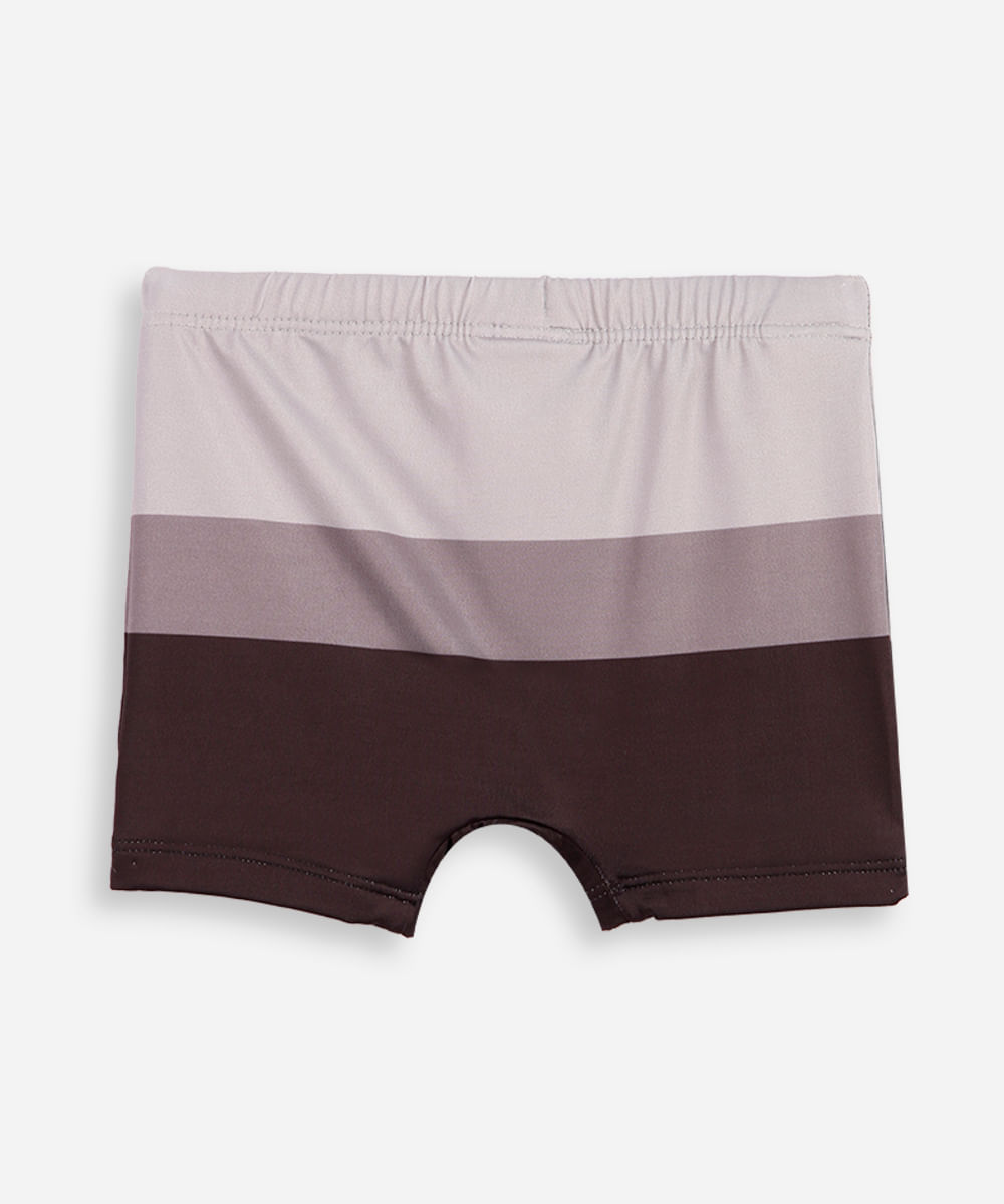 sunga infantil listrada cinza
