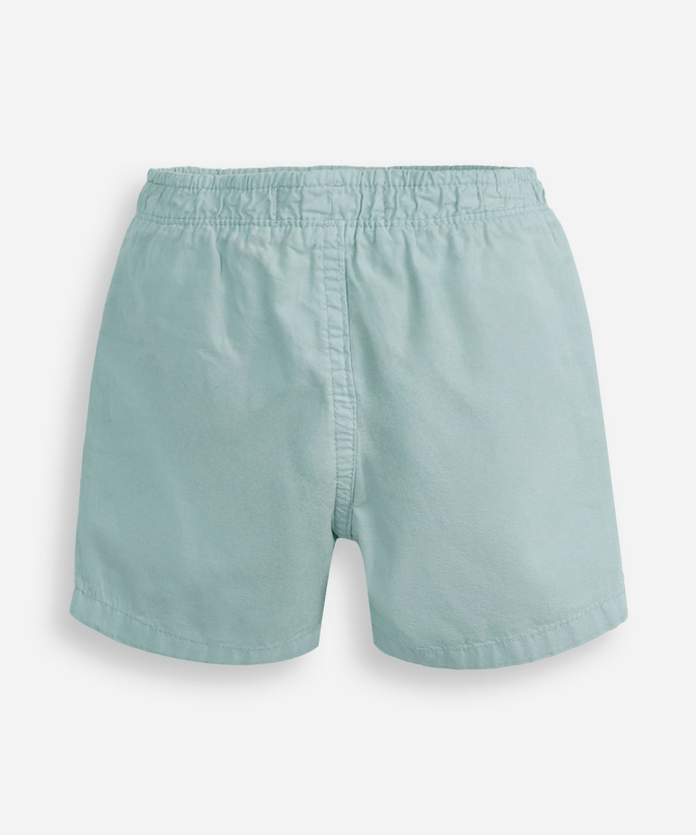 bermuda infantil sarja stone verde