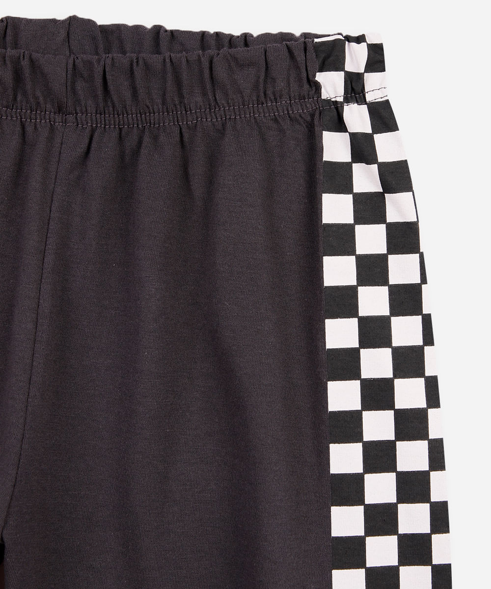 pijama curto infantil fantasia hot wheels cinza