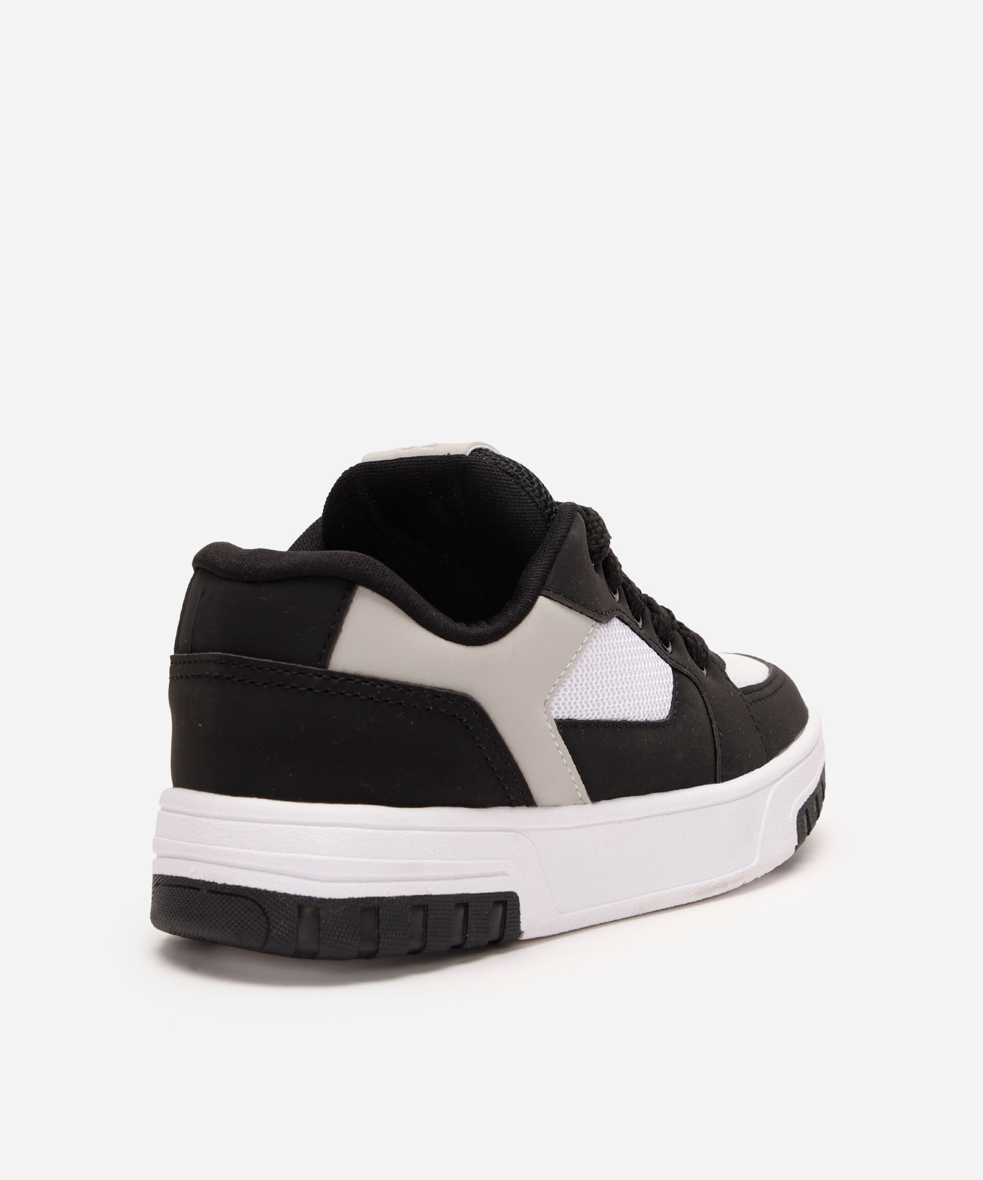 tenis kids cano baixo casual preto