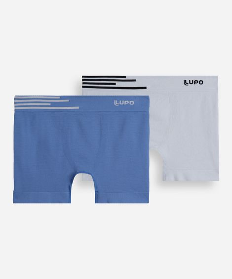 Kit de cueca infantil boxer lupo colorido