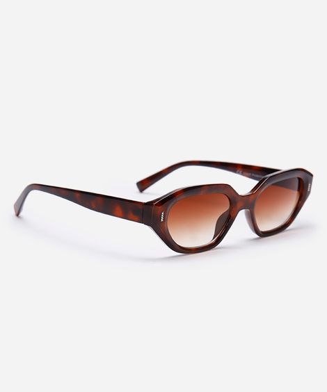 óculos de sol oval tartaruga mindset marrom