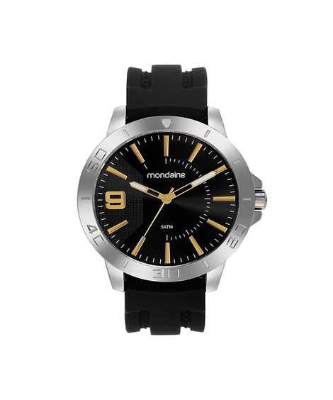 kit relógio masculino mondaine analógico  99699g0mvni1kc prateado