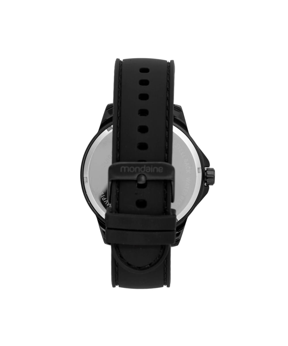 kit relógio masculino mondaine analógico  99685gpmvpi1kc preto