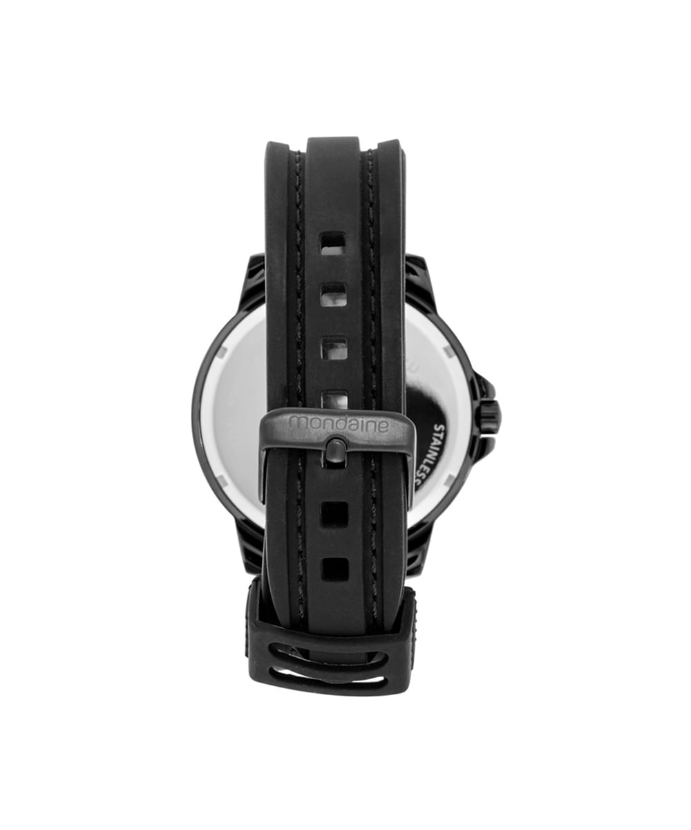 kit relógio masculino mondaine analógico  99699gpmvpi2kc preto