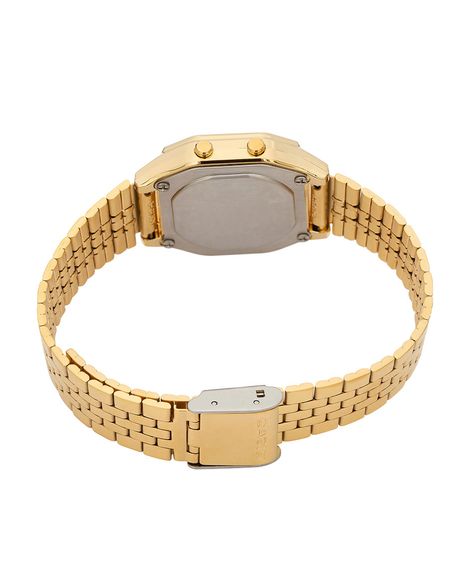 relógio unissex casio digital  la680wga 9bdf dourado