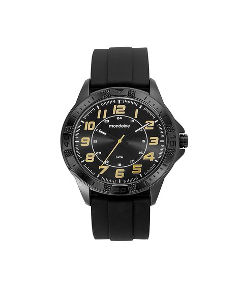 kit relógio masculino mondaine analógico  99431gpmvpi4kd preto