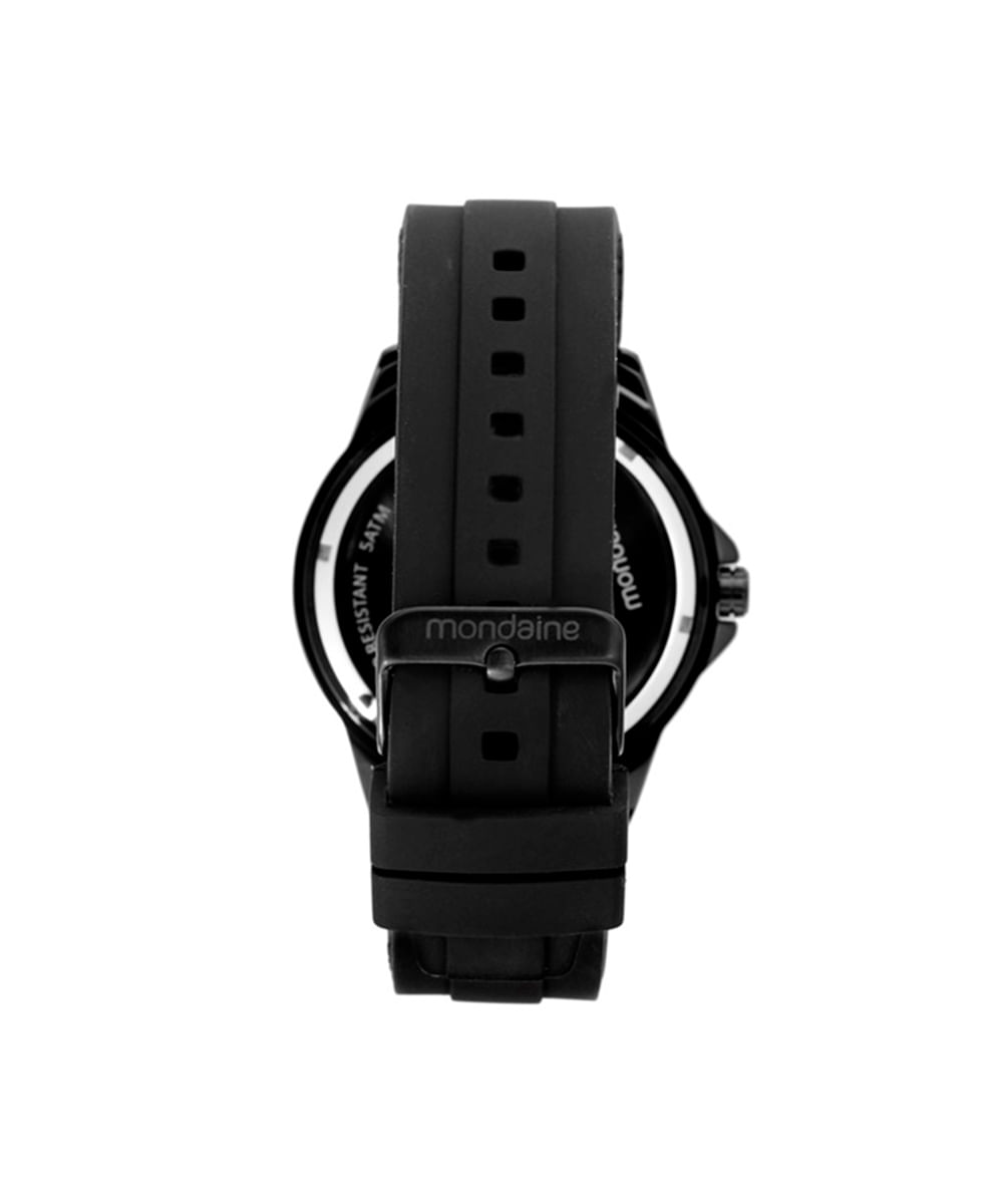 kit relógio masculino mondaine analógico  99431gpmvpi4kd preto