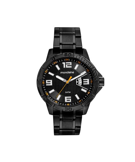 kit relógio masculino mondaine analógico calendário 99735gpmvpe3kb preto