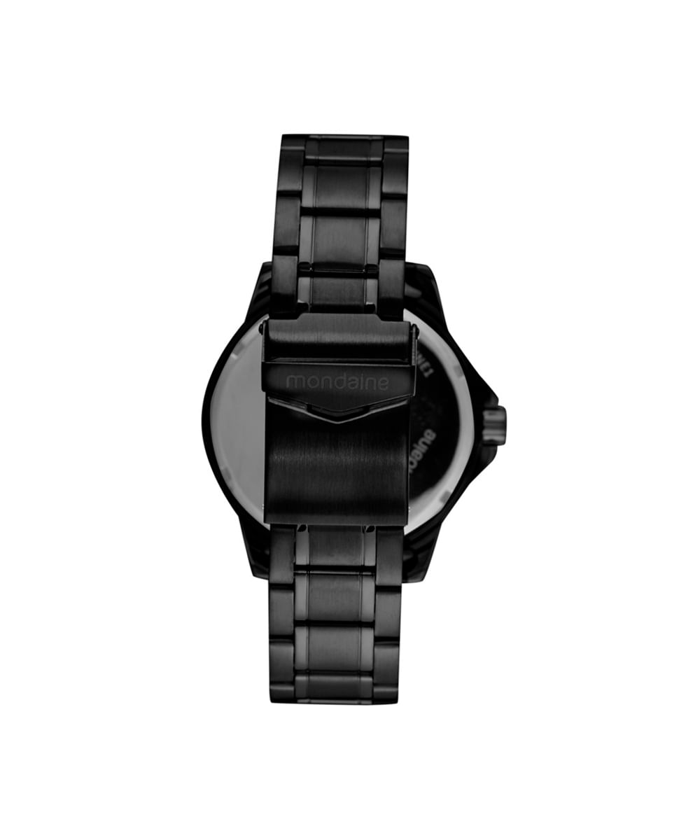 kit relógio masculino mondaine analógico calendário 99735gpmvpe3kb preto