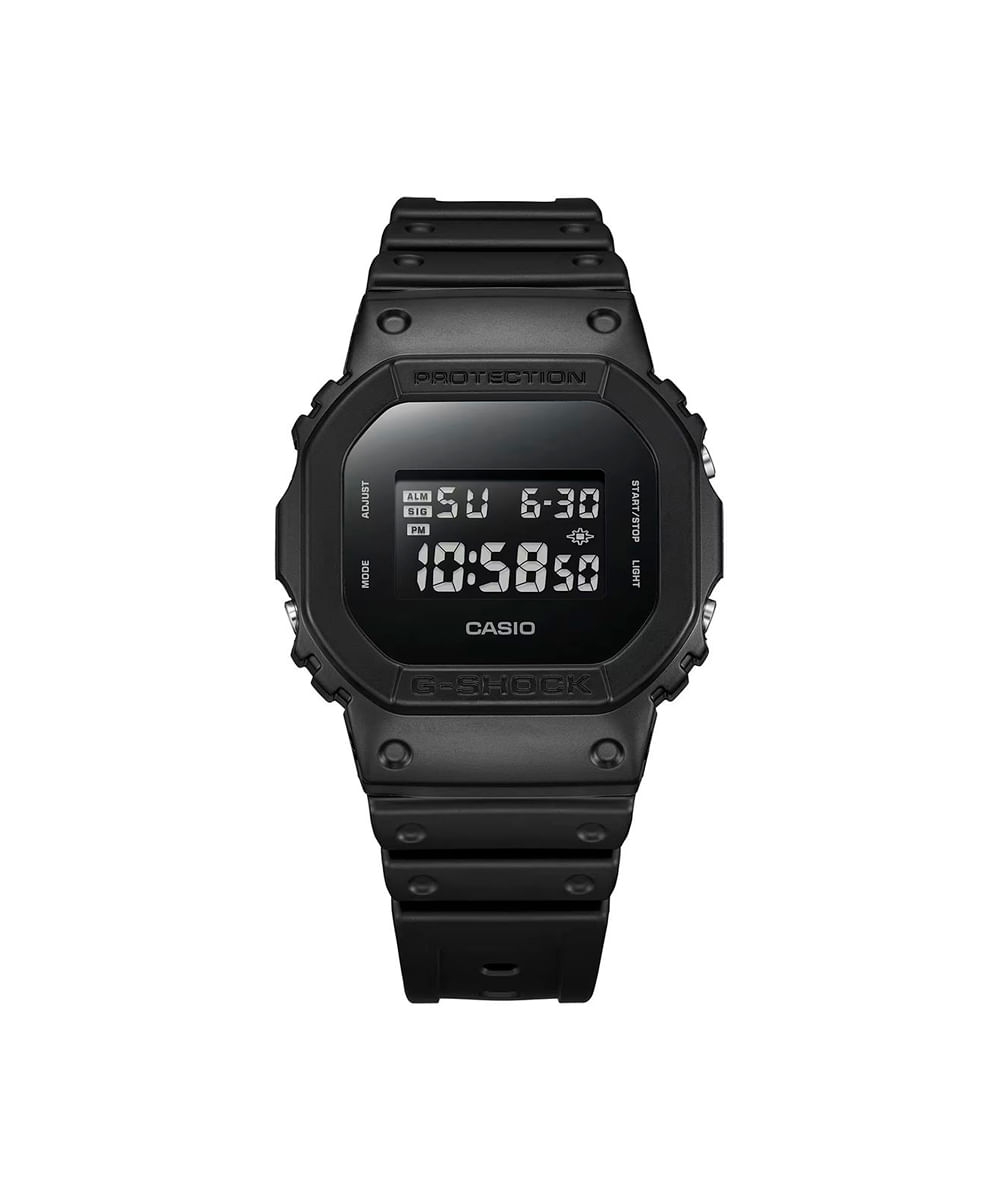 relógio masculino casio digital dw 5600ubb 1dr preto