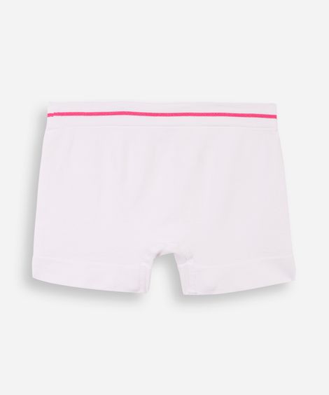 calcinha boyshort infantil sem costura lupo branco