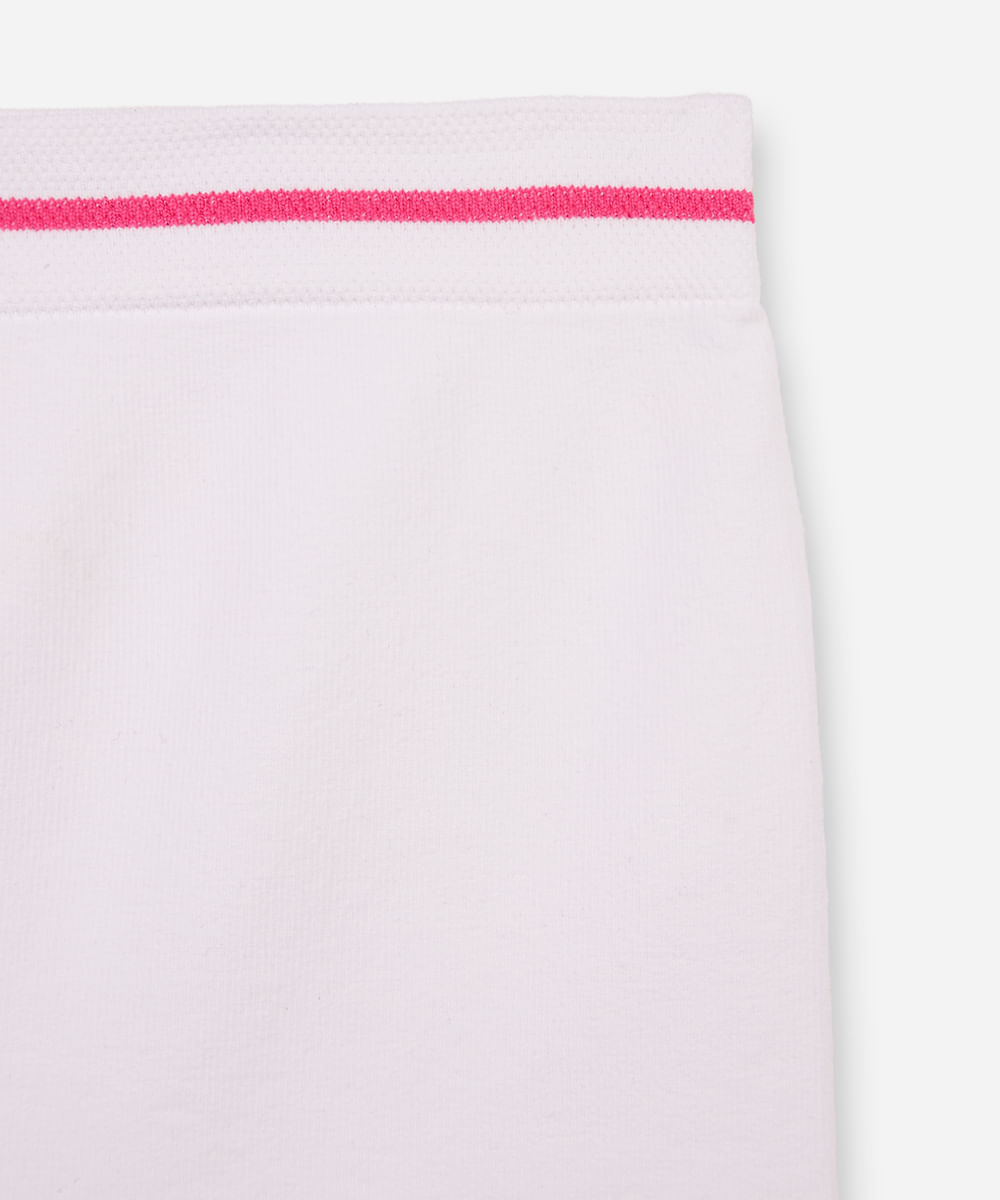 calcinha boyshort infantil sem costura lupo branco