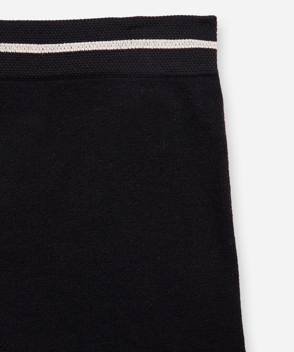 calcinha boyshort infantil sem costura lupo preta