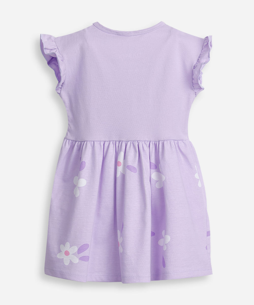 vestido infantil minnie lilás
