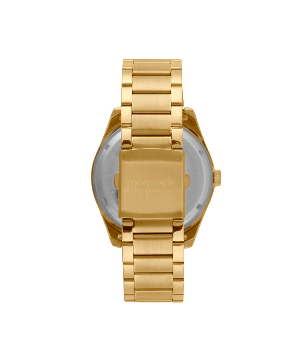 kit relógio masculino mondaine analógico 32655gpmvde2kf dourado