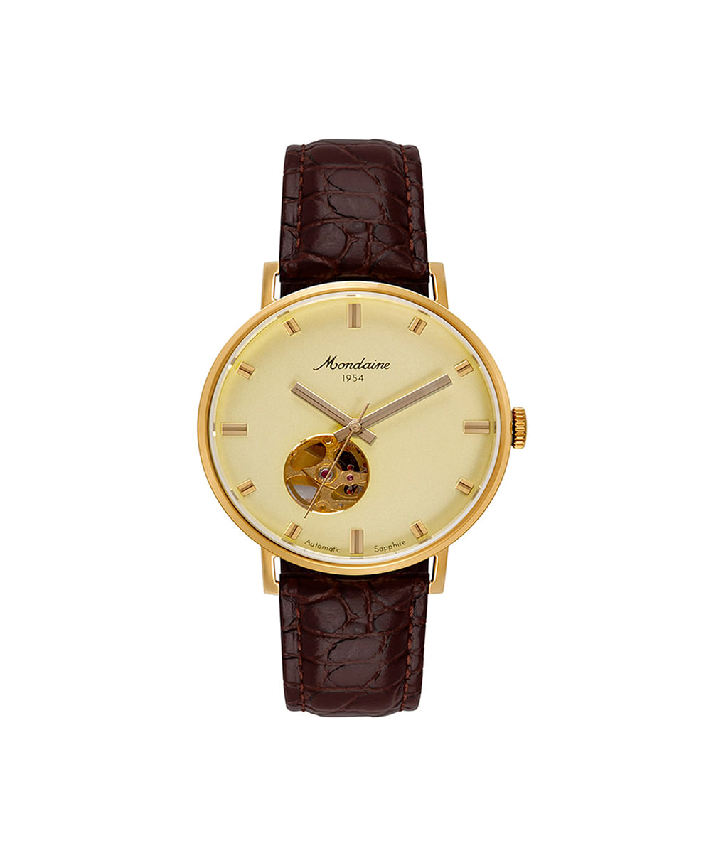 relógio feminino mondaine analógico 32850gpmvdc1 dourado