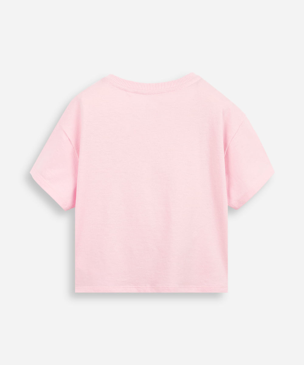 camiseta infantil nina squishmallows  rosa