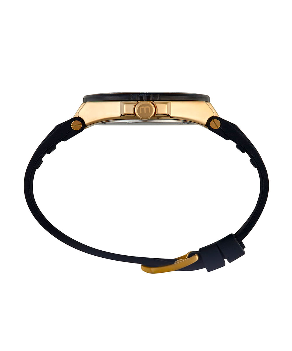 kit relógio masculino mondaine analógico calendário 32897gpmvhi3kc dourado