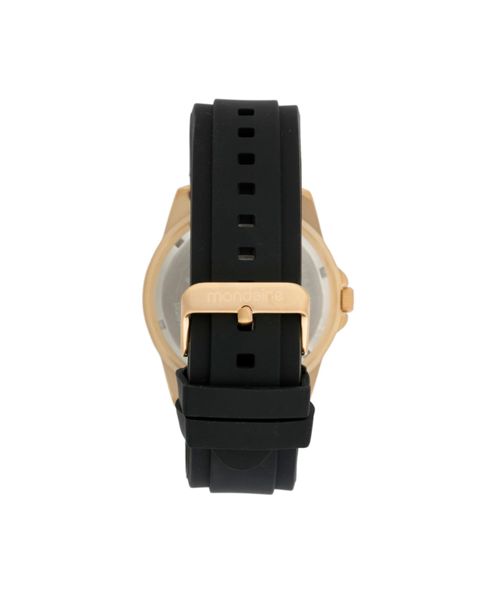 kit relógio masculino mondaine analógico calendário 36000gpmvdi1kc dourado