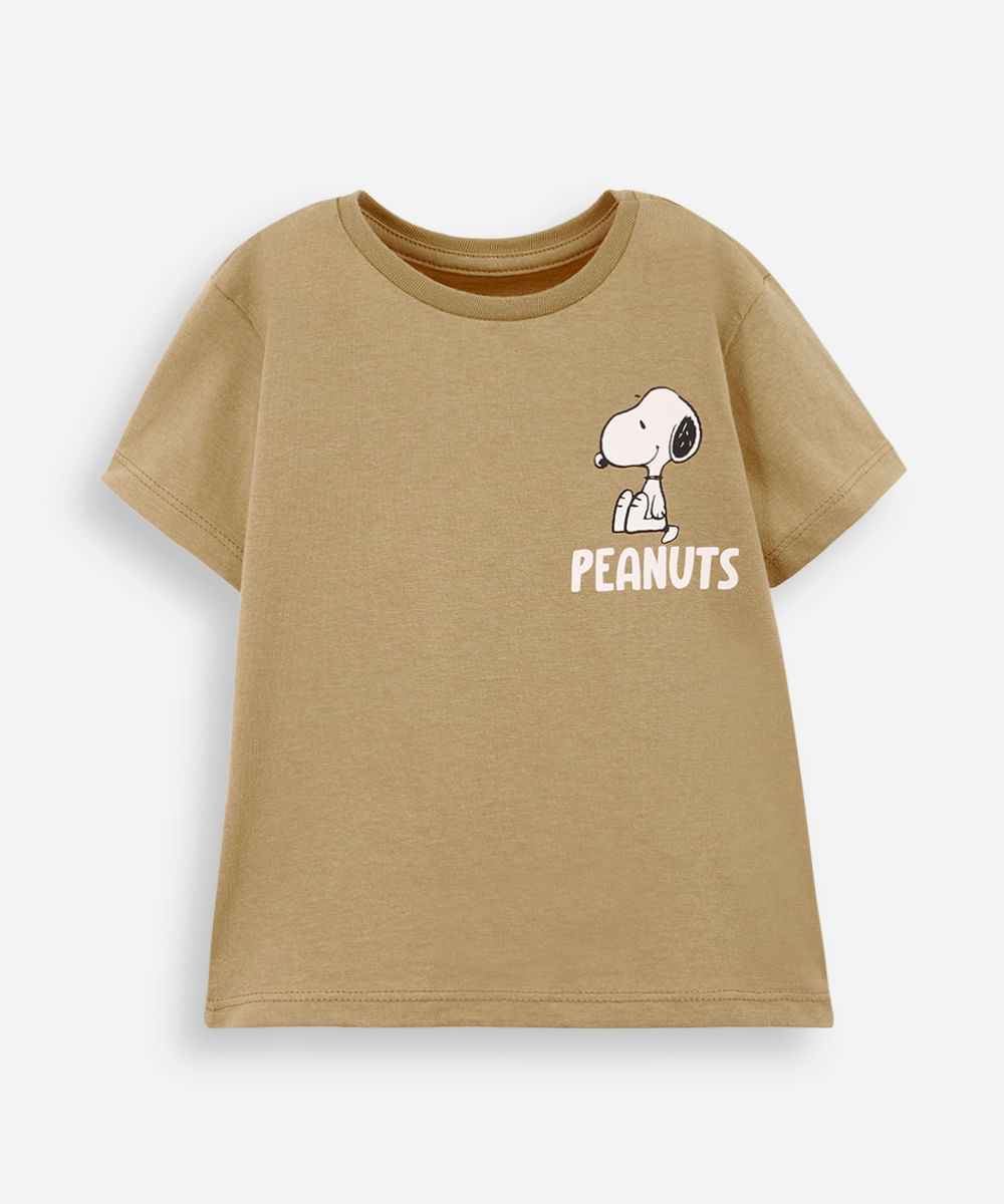conjunto de 3 camisetas infantis snoopy colorida