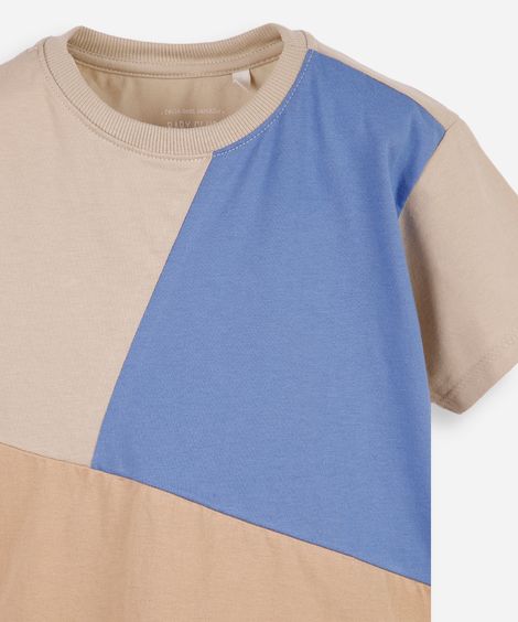 conjunto infantil color block colorido