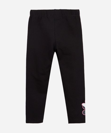 calça legging infantil minnie preta