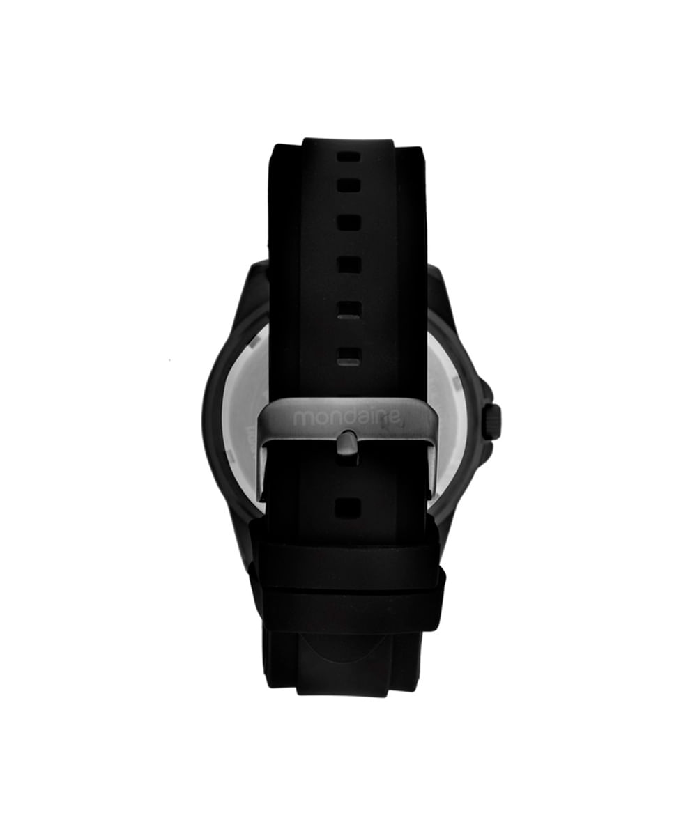 kit relógio masculino mondaine analógico calendário 36000gpmvpi2kc preto