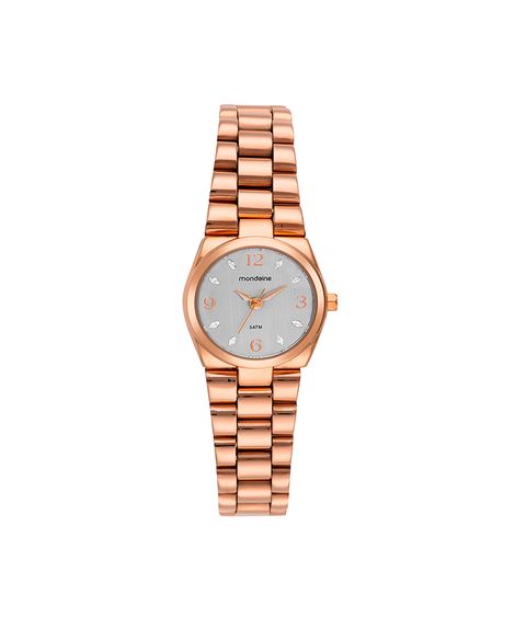 kit relógio feminino mondaine analógico 32871lpmkre3k1 rosa