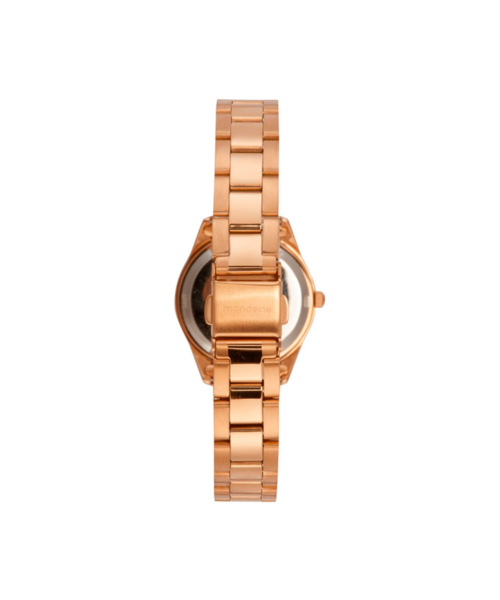 kit relógio feminino mondaine analógico  32771lpmvre2kb rosa
