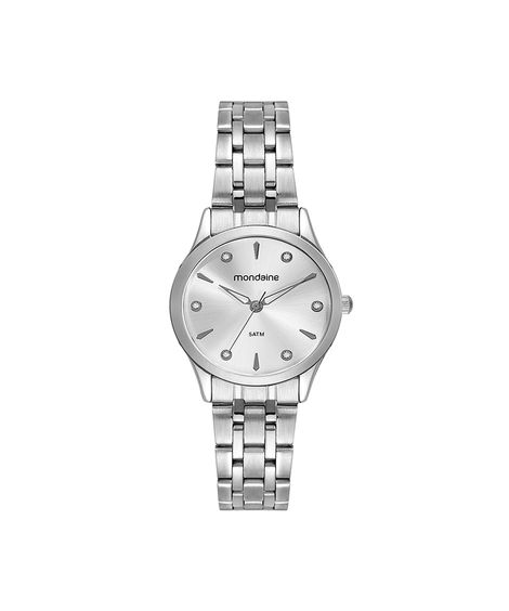 kit relógio feminino mondaine analógico 32610l0mkne2k1 prateado