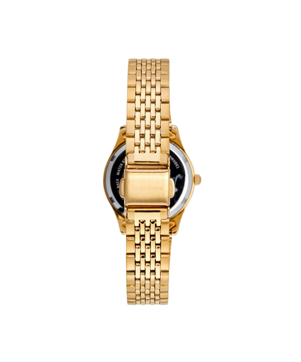 kit relógio mondaine analógico 32698lpmvde1kc dourado