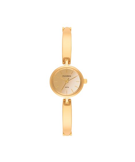 relógio feminino mondaine analógico 32907lpmvdm1 dourado